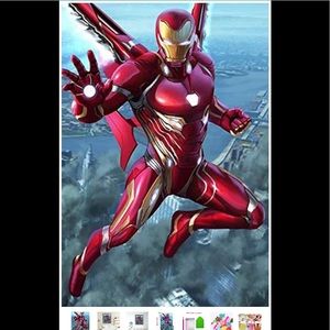 5D Paint by Numbers Iron Man.